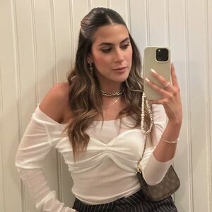 White Off-Shoulder Top